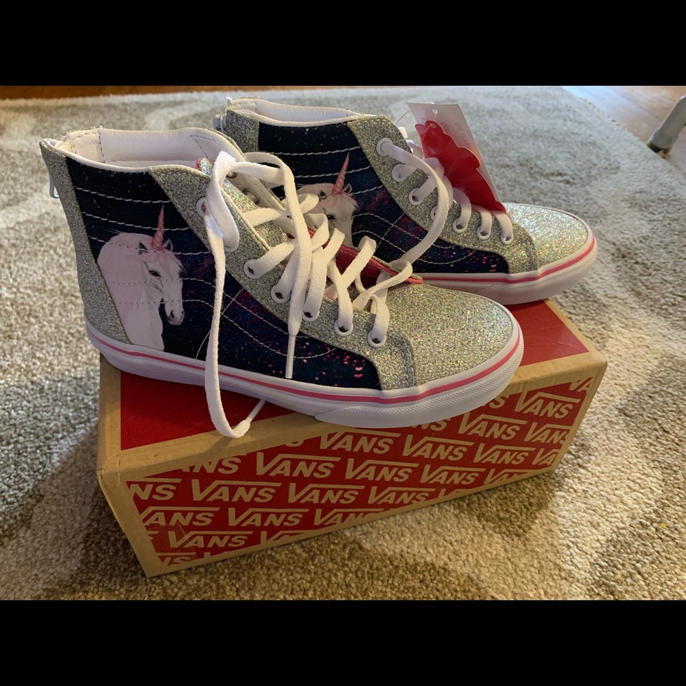 Vans Unicorn High Tops NWT Size 2 Brand New in box